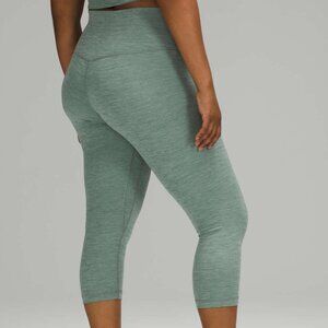 lululemon align 21" leggings heathered tidewater teal size 0